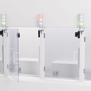 Ein Anwendungsbeispiel für die neuen Signalsäulen von Leuze.(Bild:  Leuze)