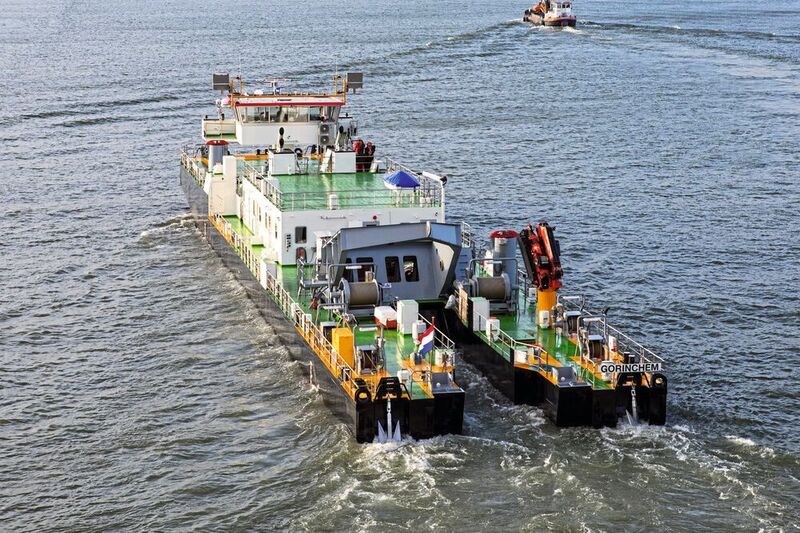 Ende 2018 gab die Wasserstraßen- und Schifffahrtsverwaltung des Bundes (WSV) den Bau eines
Nachfolgeschiffs für das Taucherglockenschiff Carl Straat in Auftrag. (Jebens/Damen Shipyards)