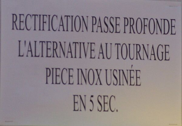 Simodec 2014: «Rectification en passe profonde, l'alternative au tournage», selon le fabricant de machines Grindstar... une pièce inox usinée en 5 secondes! (Image: MSM / JR Gonthier)