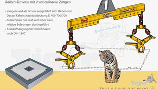 Zangen-Traverse-Tiger-Kabelschachtabdeckung.jpg (Kurschildgen GmbH Hebezeugbau)