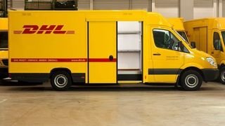 Integralkofferaufbau von Saxas auf Mercedes-Benz-Sprinter-Fahrgestell für die neuen Paketzustellfahrzeuge der Deutschen Post DHL. Bild: Saxas (Archiv: Vogel Business Media)