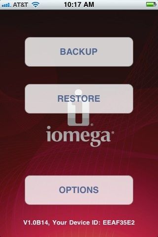 Wenn bereits Daten gesichert sind, bietet die iPhone-App von Iomega auch ein Restore der Kontakte und Bilder an. (Archiv: Vogel Business Media)