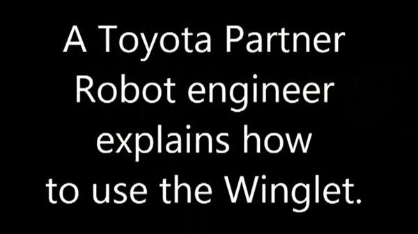 Ein Toyota-Partner und Robotik-Ingenieur erklärt uns den Winglet (Bild: Toyota)