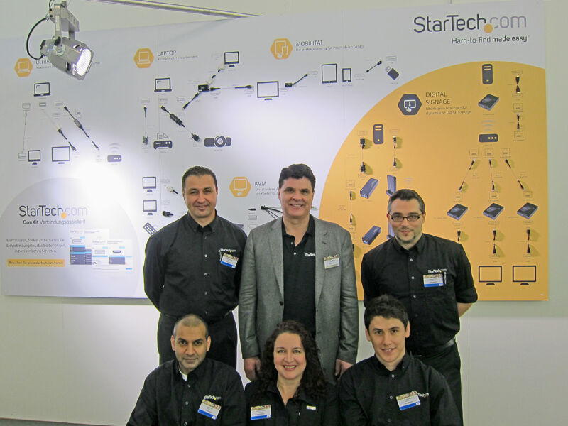 Das StarTech-Team (v. o. l.): Robert  Bedraoui, Paul Seed, Andreas Rosa, Atif Malik, Xiomara Carrillo und Oriol Madrenas  (Bild: IT-BUSINESS)