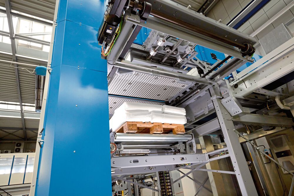 Hochleistungslagenpalettierer in modularer Bauweise