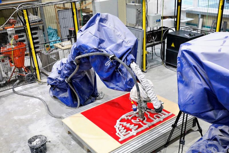 Die Betonfördereinheit besteht aus einer speziellen Mischpumpe und einer Förderschnecke mit Behälter. (Bild: Technische Universität Chemnitz)