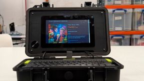 Das Cyberdeck von Raspberry Pi in seiner selbstgebauten Pracht. (Bild: Raspberry Pi)