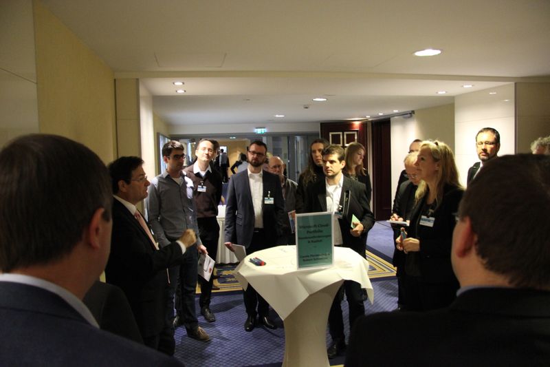 Carola Pantenburg und Robert Schweinar diskutierten über das Thema »Microsoft Cloud Portfolio – Kundenanforderungen & Realität«. (Akademie)