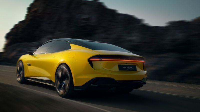 Die Dachlinie des Emeya fällt nach hinten stark ab. (Bild: Lotus)