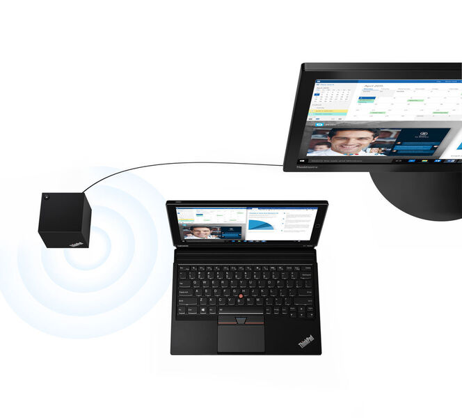Das X1 Tablet unterstützt bereits WiGig für eine drahtlose Docking-Station mit extrem schneller Datenübertragung. (Bild: Lenovo)