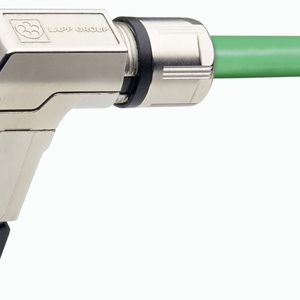 Der gewinkelte Steckverbinder Epic Data 90 RJ45 ist vor allem für beengte Platzverhältnisse geeignet.
