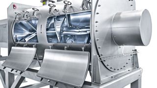 In der Lebensmittelindustrie können Pflugscharmischer vielfältig eingesetzt werden. Der abgebildete FKM 6000D ist für die Herstellung von Nahrungsergänzungsmitteln konzipiert.  (Bild: Lödige)