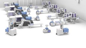 The driverless transport systems (DTS) or automated guided vehicles (AGVs) used in intralogistics must meet one essential requirement: they should operate safely, quickly, and interoperably within the existing infrastructure. (Image: Phoenix Contact)