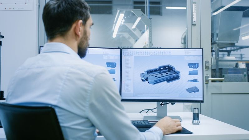 Schutz durch ISO 27001: Technische Zeichnungen und CAD-Daten enthalten sensibles Entwicklungswissen, das bei Facturee durch ein zertifiziertes Informationssicherheits-Managementsystem geschützt wird.(Bild:  © Shuttertsock_782843011)