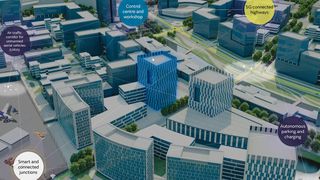 Das zwölf Kilometer lange Testgebiet von Jaguar Land Rover ist durchgehend mit vernetzten Sensoren und präzisen Ortungssystemen bestückt. (JLR)