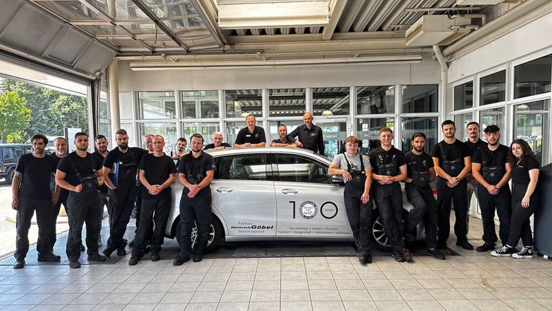 Auch die Teams in Kelkheim, ... (Bild: Autohaus Heinrich Göbel)