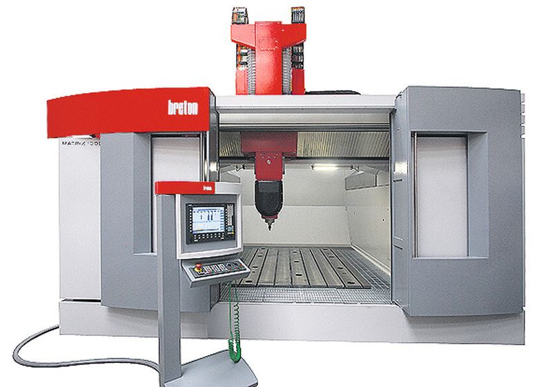 Gantry-Hochgeschwindigkeits-Fräsmaschine Matrix 1000/2T Dynamix von Breton, für den flotten Flugzeug- und Automobilbau. (Bild: Breton)