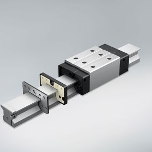 Das V1-Dichtungskonzept für die Lineartechnik eignet sich auch für Bearbeitungsprozesse, in denen abrasives Material wie Graphit oder Keramik freigesetzt wird.