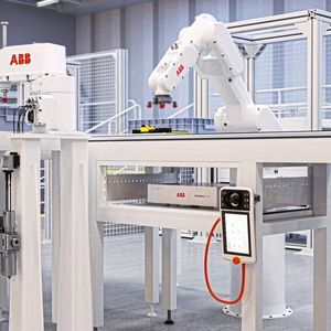 Mit schlanken Design eignet sich die Steuerung Omnicore E10 von ABB für kompakte Produktionslinien wie etwa bei der Kleinteilemontage und der Materialhandhabung in der Elektronikindustrie.