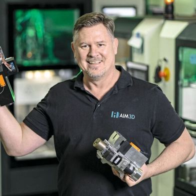 Daniel Selck, CSO AIM3D: «Mit unserem langjährigen Partner Schaeffler können wir die Versorgung unserer US-Anwender mit Anlagentechnik, Applikationsberatungen, Dienstleistungen und Service sicherstellen.» (Bild: AIM3D)