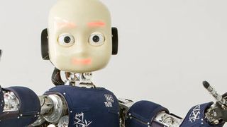 Der androide Roboter iCub. (Andreas Heddergott)