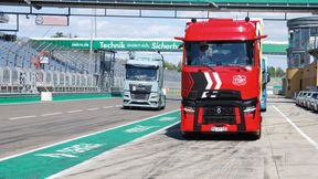 Die Teinehmer des DEKRA Nutzfahrzeug Zukunftstag hatten die Gelegenheit, die Leistungsfähigkeit der elektrischen Lkw selbst zu erfahren. (Bild: Wenz)