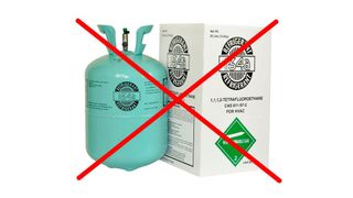 Ein einfaches Indiz für illegales R134a ist die Lagerung des Kältemittels in einem in der EU seit 2008 verbotenen Einwegbehälter. (Bild: Archiv)