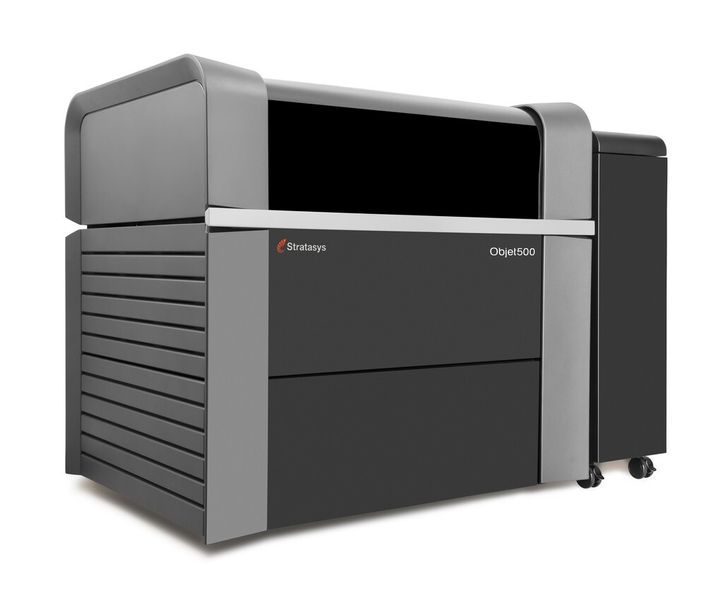Dabei können farbige Modelle aus mehreren Materialien geräteintern gefertigt werden. (Bild: Stratasys)