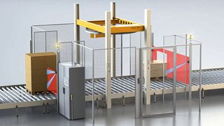 Die neue Safety-Systemlösung Safe Adaptive Access (SAA) von Sick für Materialflusssysteme überwacht Ein- und Auslaufstrecken an Maschinen mit gefahrbringenden Bewegungen. (Bild: Sick)