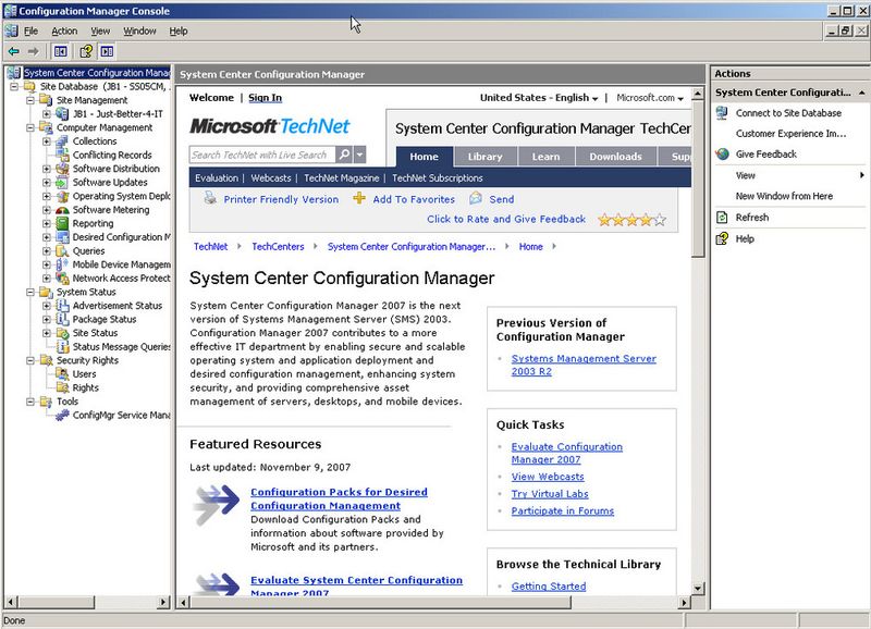 Abbildung 1: Microsoft hat dem System Center Configuration Manager nun Startseiten für die Arbeit mit dem Tool verpasst (Archiv: Vogel Business Media)