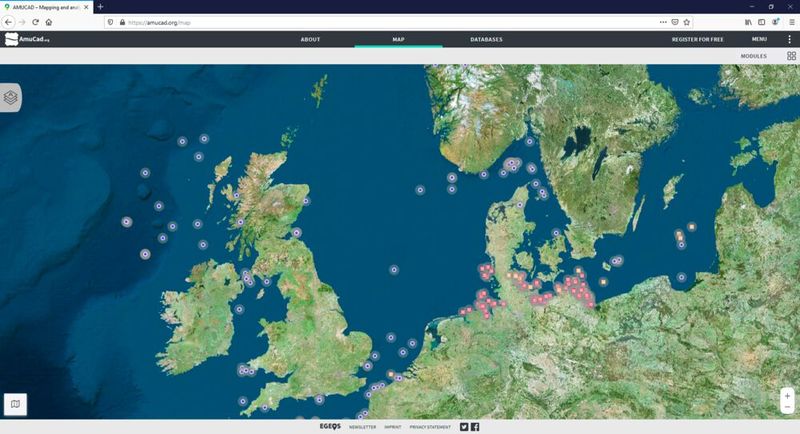 Wo sich in der Nord- und Ostsee Altlasten des Krieges befinden, wurde schon mehrmals kartographiert. (Bild: AmuCad.org)