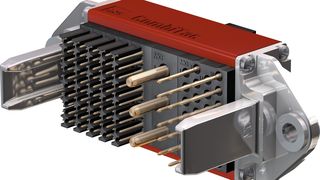 Mit dem modularen Steckverbinder Combitac lassen sich die Zuführung von Versorgungs- und Steuerungsleitungen sowie die Verbindung zwischen LED-Bildschirmen einfach realisieren. (Bild: Multi-Contact)