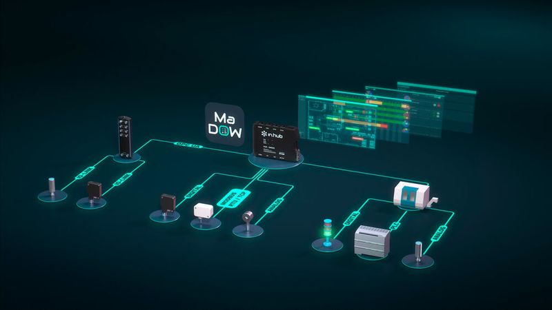Zur Visualisierung der Prozessdaten nutzen die Experten fürs Wasserstrahlschneiden MaDoW (Monitor and Downtime Watch).  (Bild: in.hub)