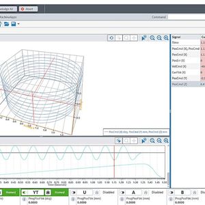 Ein Screenshot des Visualisierungstools in Aerotech Automation1 Studio zeigt ein mit dem AGV5D erstelltes 3D-Profil.(Bild:  Aerotech)