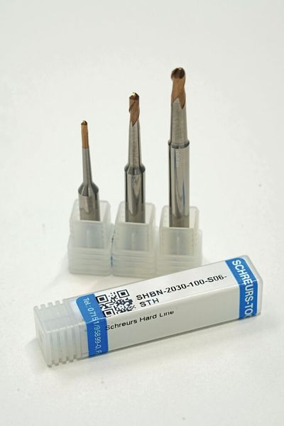Bei WTP sind die Kugelfräser der neuen Hardline-Serie von Schreurs in den Durchmessern 2,5 , 3,0 und 5,0 Millimeter im Einsatz. (Bild: Schreurs Tools GmbH)