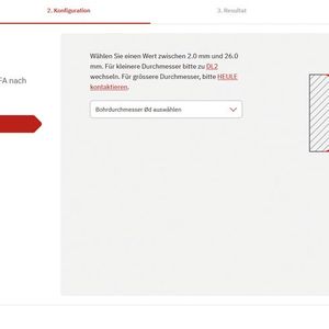 In diesem Abschnitt des «Tool Selectors» gibt der Anwender die für die Anwendung erforderlichen Daten ein. Die abgefragten Daten beziehen sich genau auf die notwendigen Parameter, um die perfekt abgestimmte Entgratlösung zu evaluieren.(Bild:  Heule)