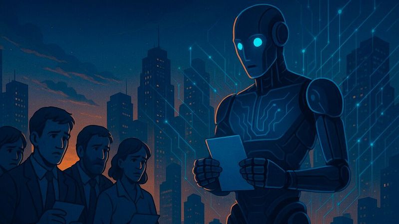 In der Tech-Branche gibt es zahlreiche Entlassungen, weil immer mehr Jobs von Künstlicher Intelligenz übernommen werden.(Bild:  Dall-E / KI-generiert)