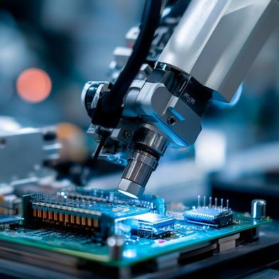 A compact three‑phase inverter platform based on the EPC33110 integrated GaN module delivers high switching frequency and power density for robotic joints and lightweight drone propulsion, combining monolithic half‑bridges, integrated drivers and simplified PCB layout. (Source: © Laura - stock.adobe.com)