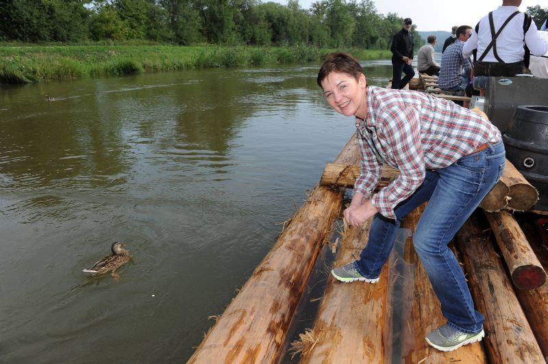 Silvie Puscher, Puscher Marketing, kümmerte sich um das Wohl der Tiere (Hannes Magerstaedt)