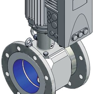 Dynamischer Inline-Mischer. In diesem Beispiel ist die Baugröße DN 150 und der Nenndruck PN 16.