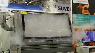 Während der Prodex demonstrierte Argonag täglich live die Funktionsweise des Siemens- Feuerlöschsystems. (Anne Richter, SMM)