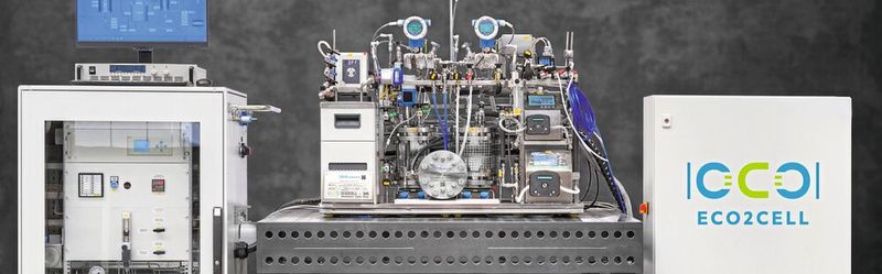 ECO2CELL Lab Plant zur elektrochemischen Umwandlung im Labormaßstab für Testzwecke(Bild:  GIG Karasek)
