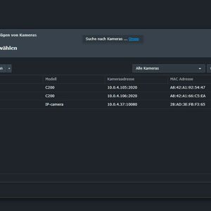 Anbinden von IP-Kameras an die Surveillance Station; die Lösung findet kompatible Kameras im Netzwerk automatisch.(Bild:  Thomas Joos)