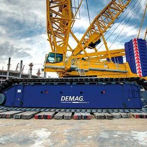 Auf den fünften und letzten Platz schafft es erneut ein Terex-Kran. Der Terex Demag CC6800-1 kommt auf eine Höhe von 204 Metern und ist somit fast 2,5 mal so hoch wie der größte Riesenmammutbaum General Sherman im Sequoia-Nationalpark im US-Bundesstaat Kalifornien.  