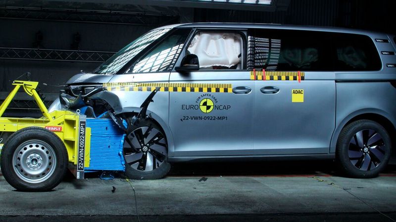 Auch der ID Buzz überzeugte im Crashtest. (Bild: Euro NCAP)