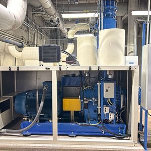 Kleine Turbokompressoren tragen zunehmend zur Effizienzsteigerung für die Abwasserbelüftung in Klärwerken bei.(Bild:  Continental Industrie)