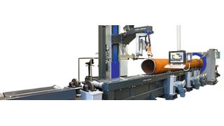 Eine 3D-Rohrbrennschneidmaschine wie die MO Classic von Müller Opladen ist dank CNC-Steuerungstechnik mit bis zu sieben Achsen, leistungsoptimierter CAM-Software und Rohrlogistik ein wichtiger Bestandteil moderner Fertigungen.  (Bild: Müller Opladen)