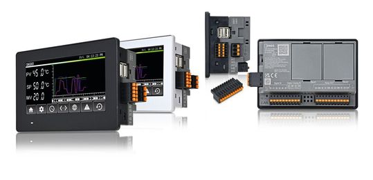Die Serie FT1J ist wahlweise mit schwarzem oder silbernem Gehäuse erhältlich und bietet zahlreiche Anschlüsse für analogen und digitalen Input und Output. (Bild:  APEM/IDEC)