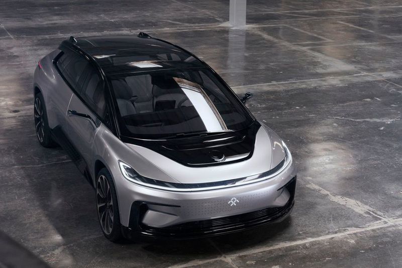 Faraday Future will noch 2018 auf den Markt. Auf der CES steht die jüngste Entwicklungsstufe des FF91. (Faraday Future)