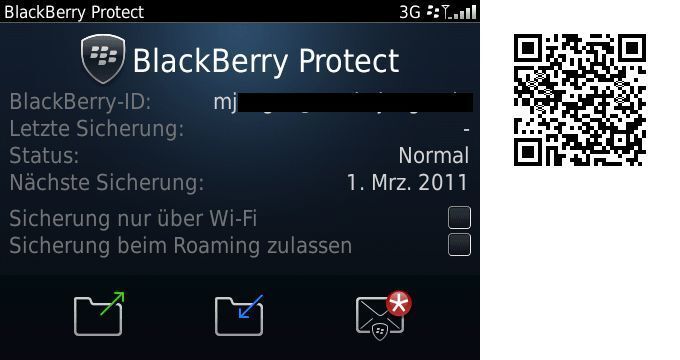 Blackberry Protect, die Backup- und Schutz-Software von RIM. (Archiv: Vogel Business Media)